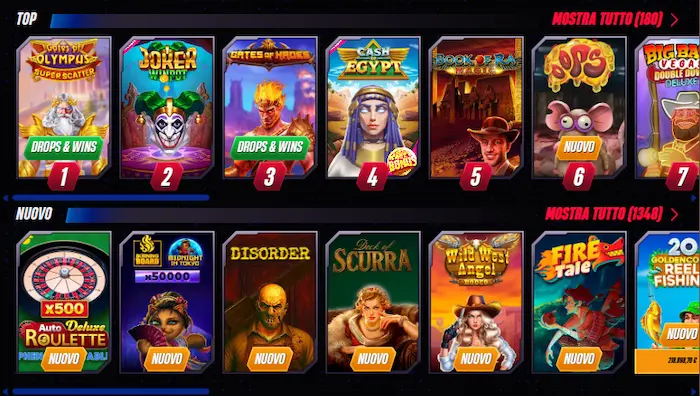 Winrolla Casino giochi